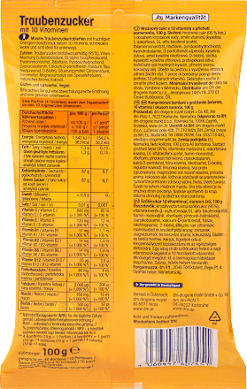 Dextroză cu 10 vitamine, aromă de portocale Mivolis