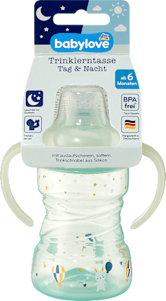 Trinklernflasche Tag&Nacht mint babylove