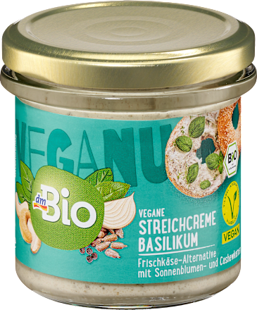 Veganuary Streichcreme Basilikum dmBio
