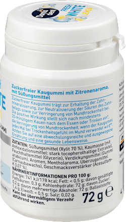 Kaugummi, Fresh White Lemon mit Xylit Dontodent
