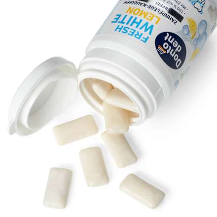 Kaugummi, Fresh White Lemon mit Xylit Dontodent