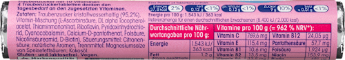 Traubenzucker, Himbeere mit 10 Vitaminen Mivolis