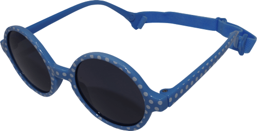 Sonnenbrille Kids blau gepunktet mit Kopfband SUNDANCE