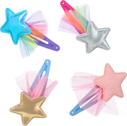 Haarclips Sterne ebelin