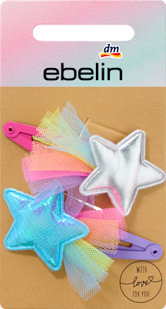 Haarclips Sterne ebelin