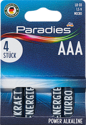 Alkalne baterije AAA Paradies