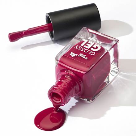 Nagellack Glossy Gel 220 Dark Plum Red  trend !t up
