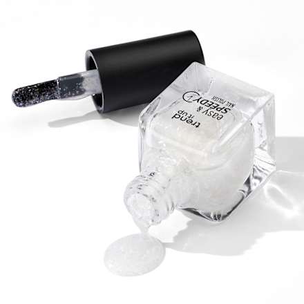 Lakier do paznokci Easy & Speedy 470 Transparent with Duochrome Glitter  trend !t up