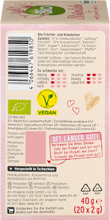 Früchte- und Kräutertee Blütenliebe dmBio