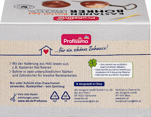 Bastel-Set, Kastanienbohrer  Profissimo