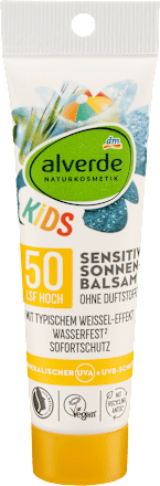 KIDS SENSITIV balzam za zaštitu od sunca, SPF 50, putna ambalaža alverde NATURKOSMETIK