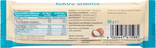 Kokosová tyčinka dmBio