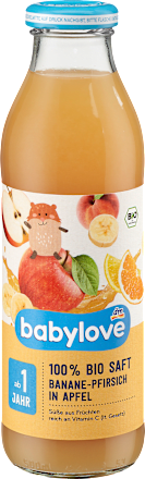 Saft Banane-Pfirsich in Apfel, ab 1 Jahr babylove