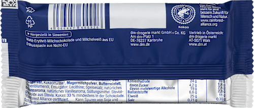 Mlečna beljakovinska čokolada s polnilom iz arašidovega masla Sportness