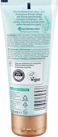 Handcreme Yuzu & Eukalyptus Balea