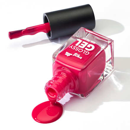 Lak za nohte Glossy Gel, 210 Raspberry Red trend !t up