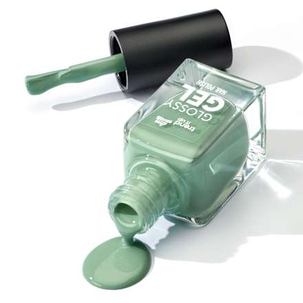 Lak za nohte Glossy Gel, 200 Dark Moss Green trend !t up