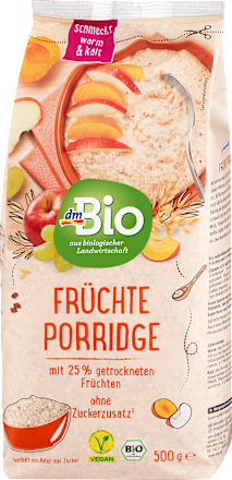 Porridge bio con frutta essiccata dmBio