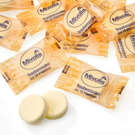 Szőlőcukor 10 vitaminnal, narancs ízű Mivolis