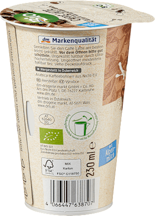 Mliečny nápoj Caffé Latte dmBio