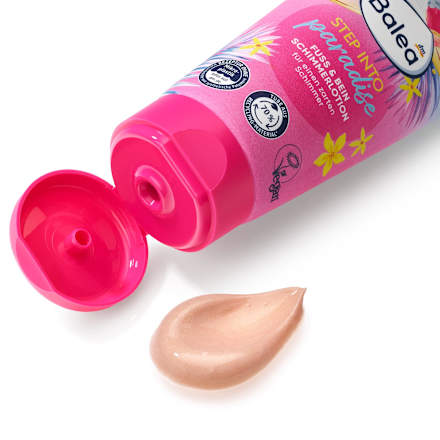 STEP INTO paradise losion sa šljokicama za stopala i noge Balea