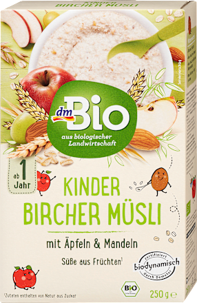 Kindermüsli Bircher ab 1 Jahr dmBio