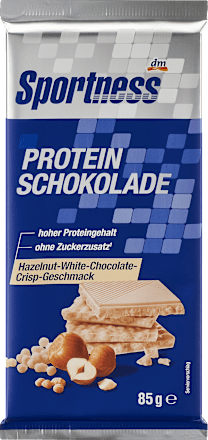 Schokolade Protein Hazelnut White Chocolate Crisp Sportness