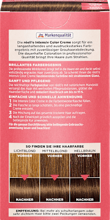 Haarfarbe 7.37 Honigbraun réell‘e