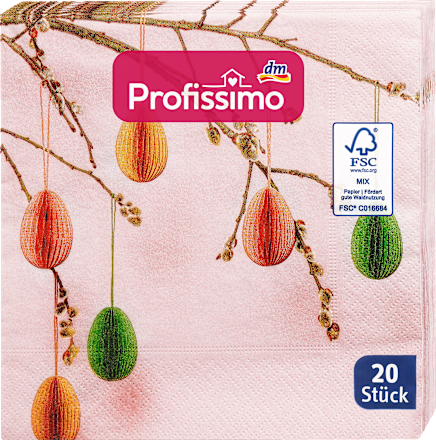 Servietten "Osterfreude" (33x33 cm) Profissimo