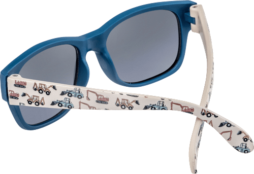 Sonnenbrille Kids dunkelblau mit Baggermotiv SUNDANCE