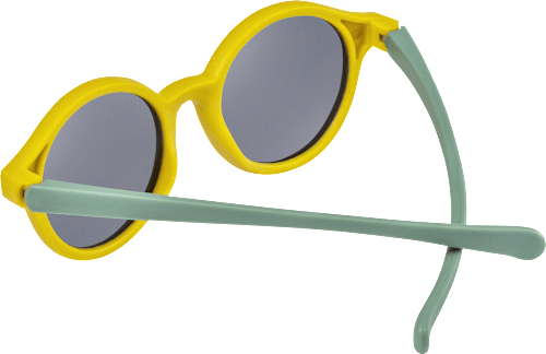 Sonnenbrille Kids gelb mit Dinomotiv SUNDANCE