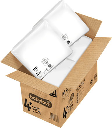 Pannolini premium misura 4+ (10-16 kg) confezione mensile babylove