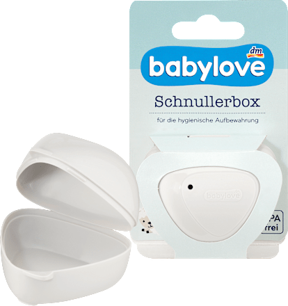 Schnullerbox hellgrau babylove