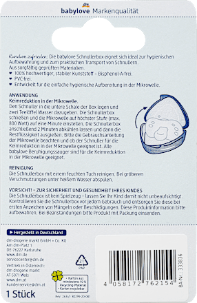 Schnullerbox hellgrau babylove