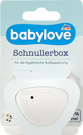 Schnullerbox hellgrau babylove