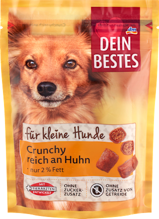 Gustări crocante pentru câini, bogate în pui Dein Bestes