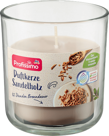 Duftkerze im Glas Sandelholz Profissimo