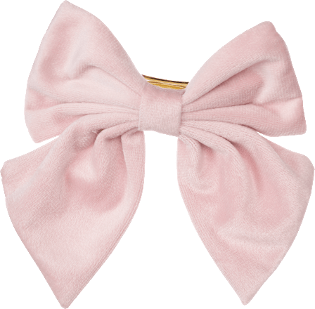 Patentspange Schleife Samtoptik rosa ebelin