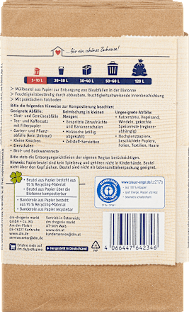Sac pentru compost organic, rezistent la umezeală, 10 litri Profissimo