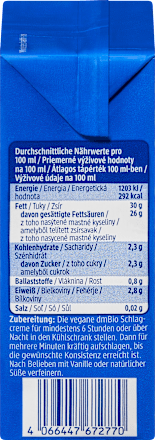 Schlagcreme vegan dmBio