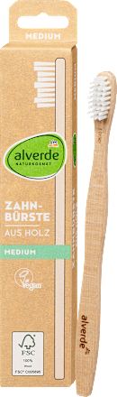 Spazzolino da denti in legno durezza media alverde