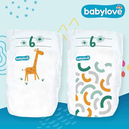 Windeln Premium Gr. 6, XL, 15-20 kg, Monatspack babylove