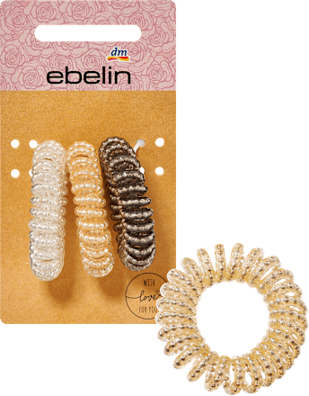 Spiralhaargummis mit Perlen mehrfarbig ebelin