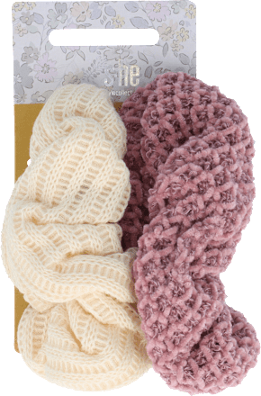 Scrunchi-Set in Strick-Optik s-he stylecollection