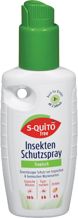 Tropski sprej za zaščito pred insekti  S-QUiTO free