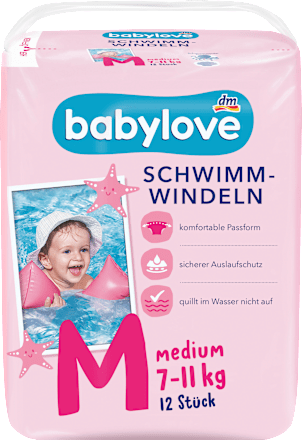 Plienky na plávanie - veľ. M (7-11 kg) babylove