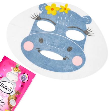 bedruckte Tuchmaske Nilpferd  Balea