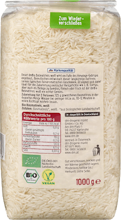 Riso Basmati bianco dmBio