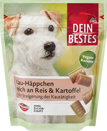 Hundeleckerli Kau-Häppchen reich an Reis & Kartoffel Dein Bestes