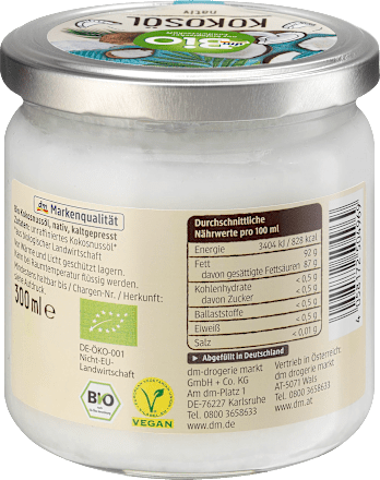 Olio vergine di cocco BIO dmBio